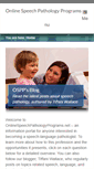 Mobile Screenshot of onlinespeechpathologyprograms.net