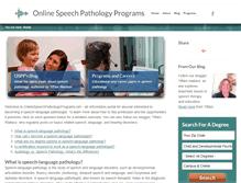 Tablet Screenshot of onlinespeechpathologyprograms.net